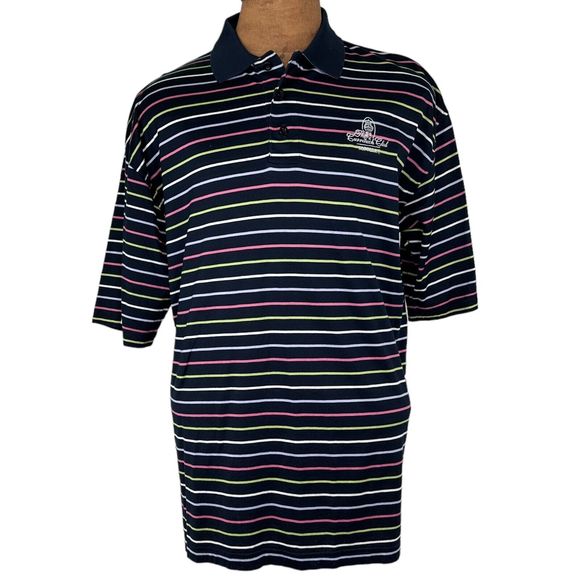 Tehama Shirt Mens Large Golf Polo The Currituck Club Corrola - Picture 1 of 6
